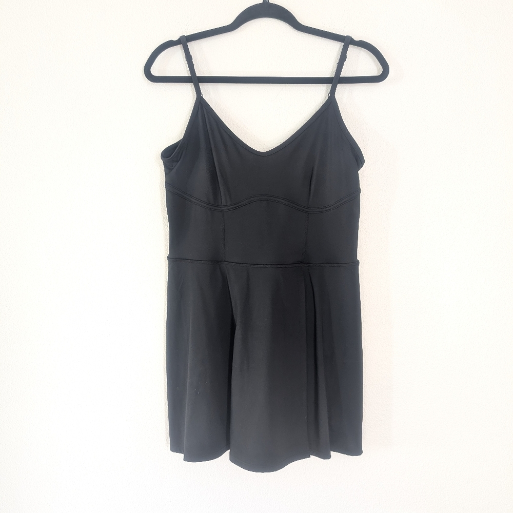 JoyLab Game Day Strappy Active Dress Romper Black Size Medium - Picture 2 of 8